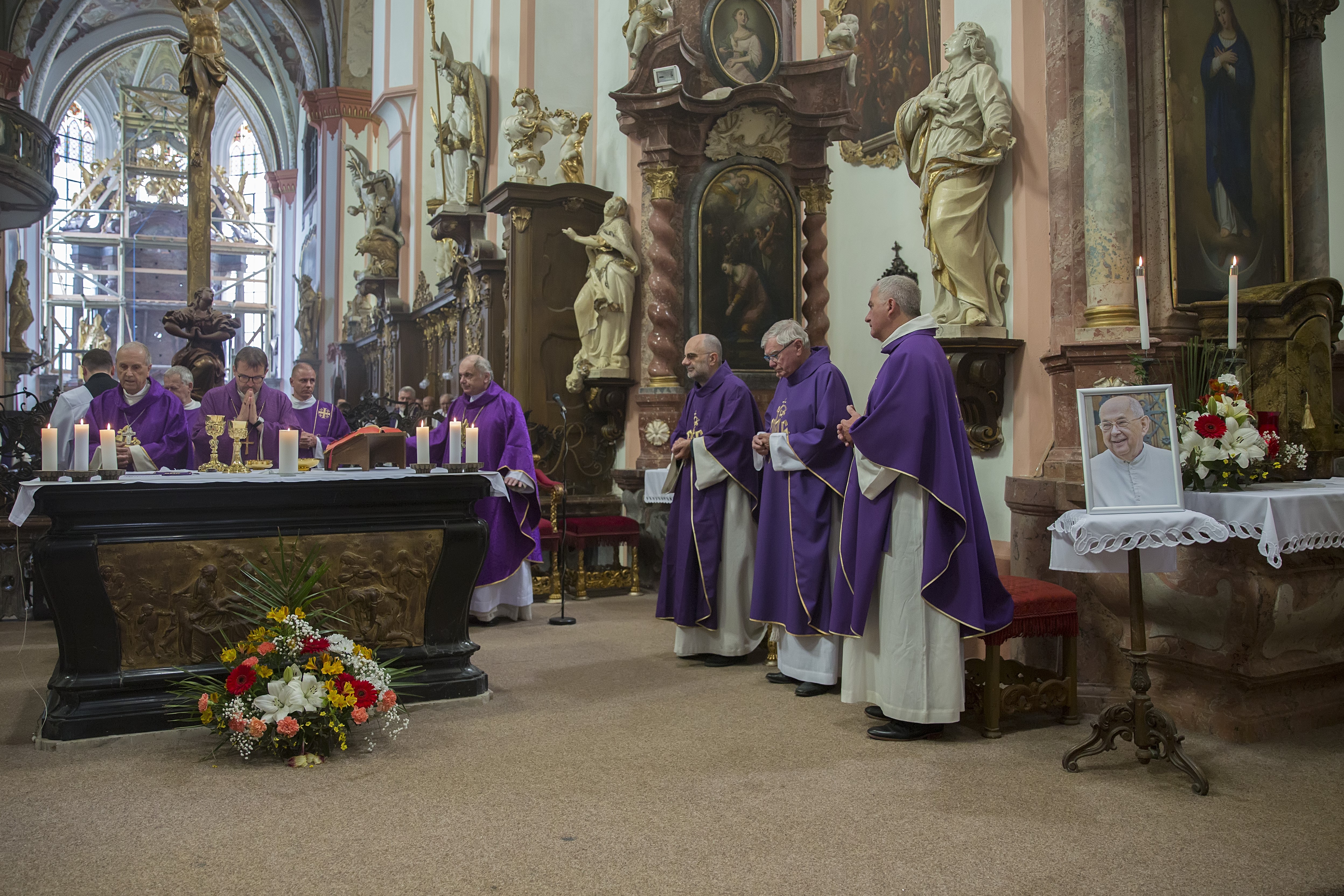Pohřeb otce P. Ludolfa Josefa Kazdy O.Praem.