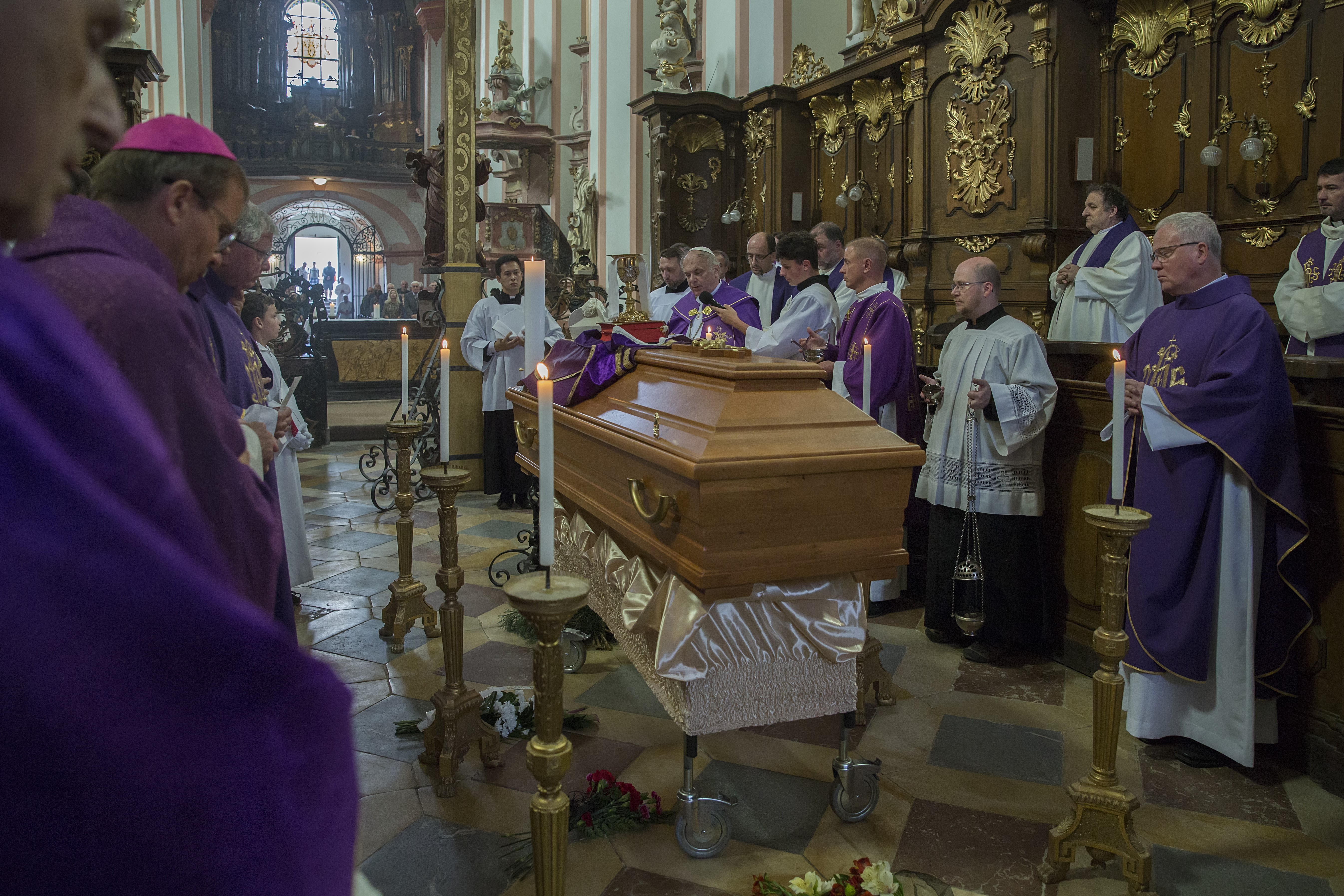 Pohřeb otce P. Ludolfa Josefa Kazdy O.Praem.