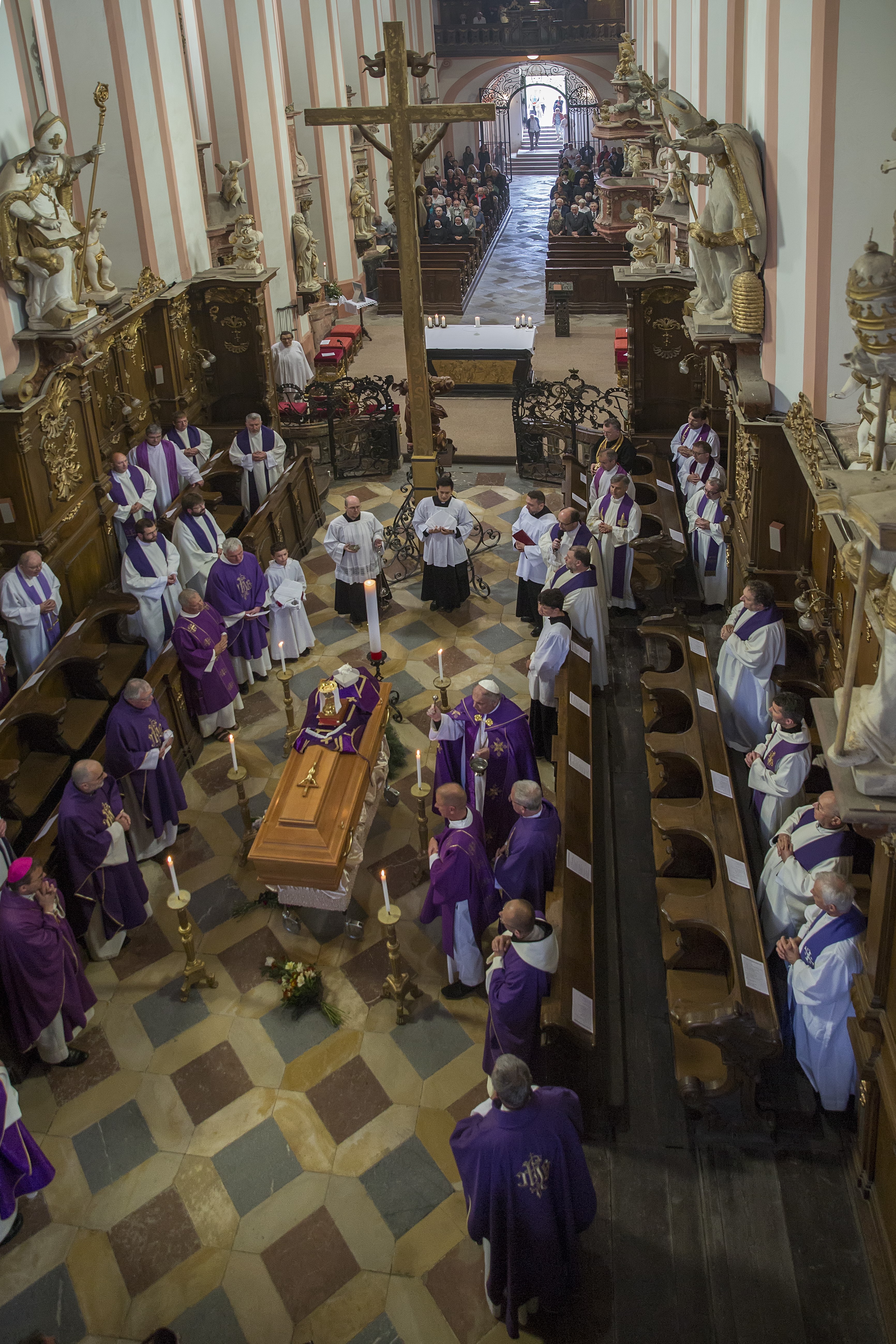 Pohřeb otce P. Ludolfa Josefa Kazdy O.Praem.