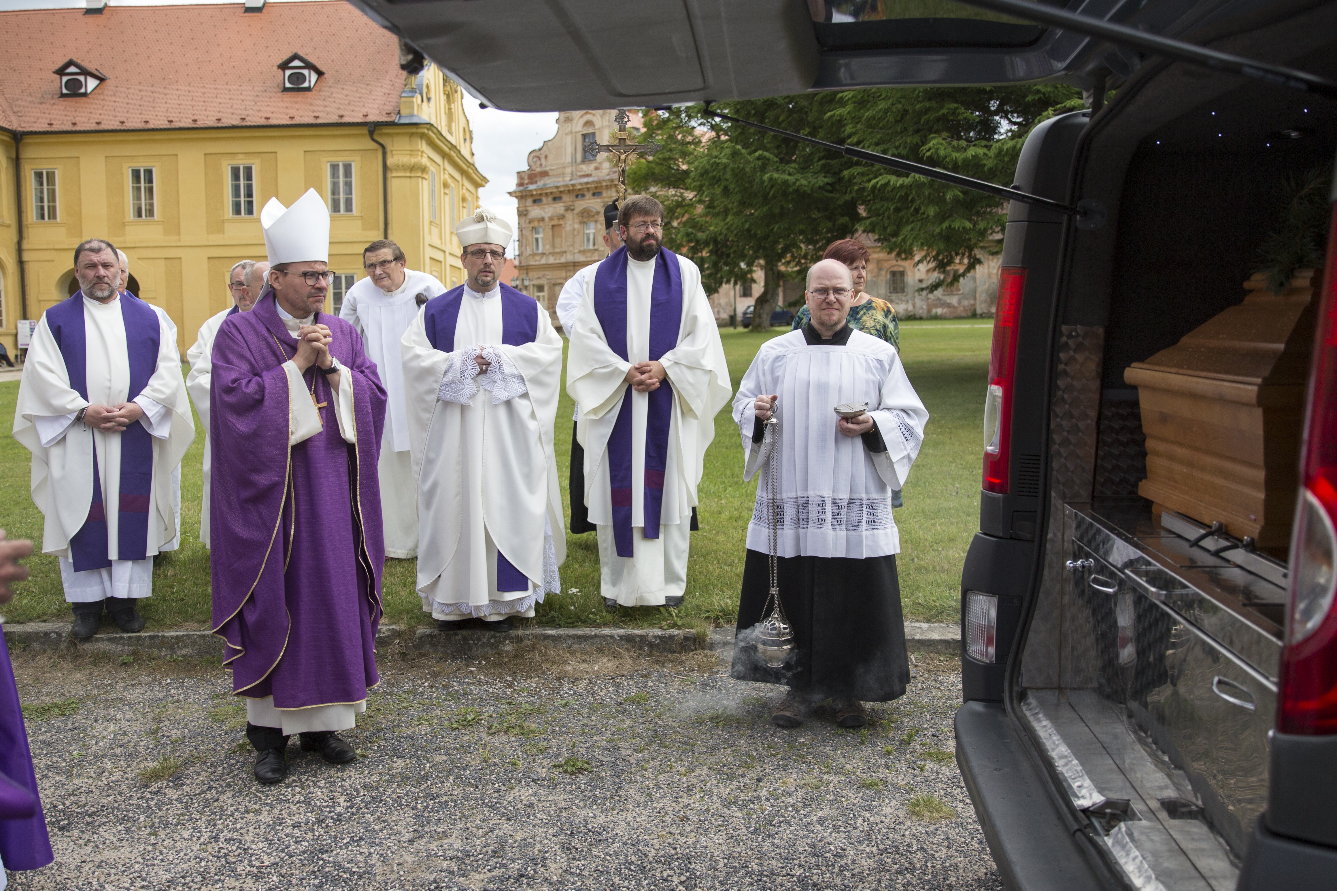 Pohřeb otce P. Ludolfa Josefa Kazdy O.Praem.