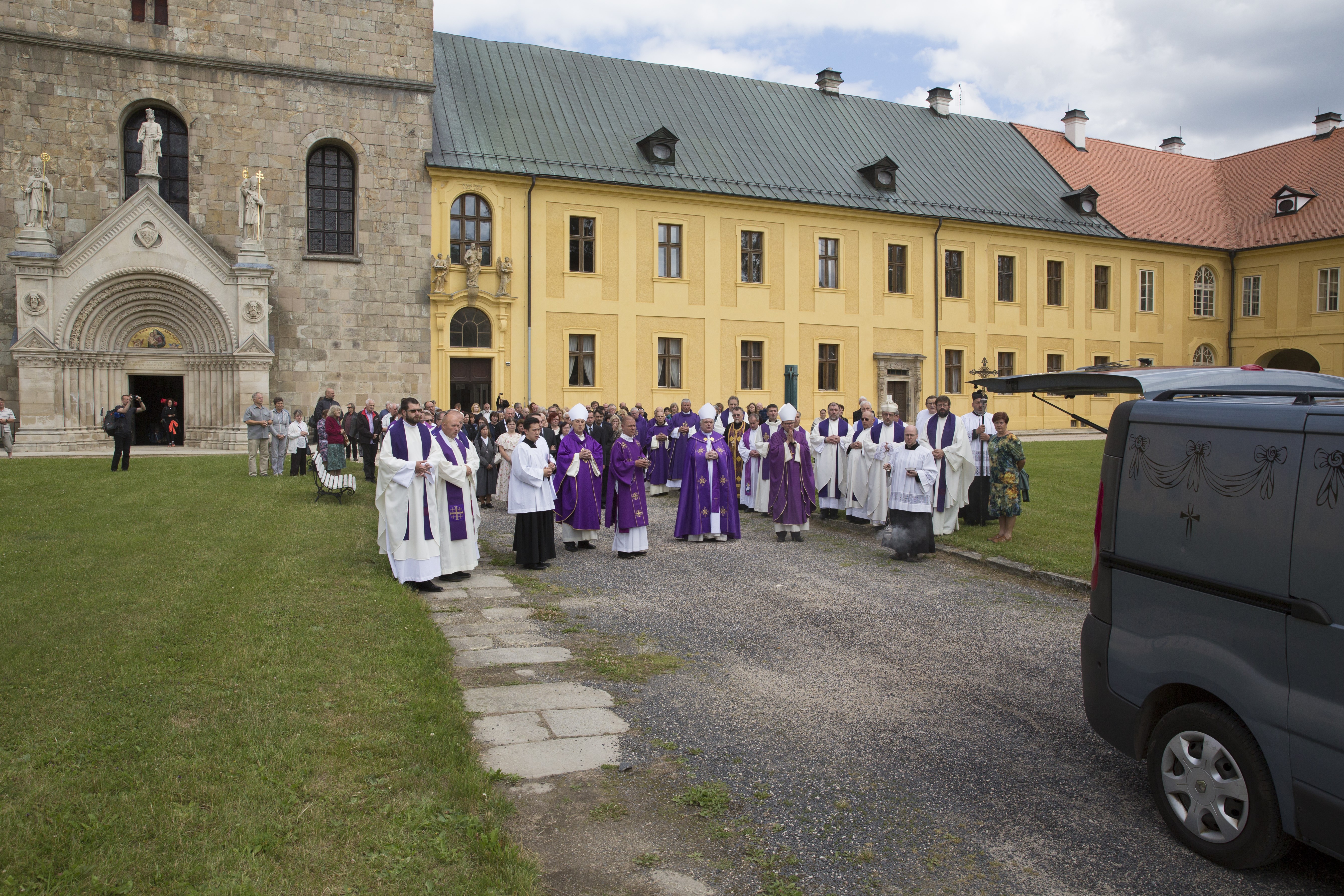 Pohřeb otce P. Ludolfa Josefa Kazdy O.Praem.