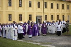 Pohřeb otce P. Ludolfa Josefa Kazdy O.Praem.